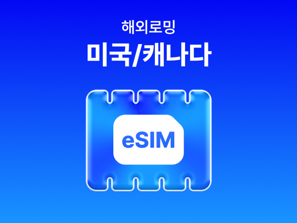 [미국/캐나다] eSIM 데이터 무제한 (500MB)
